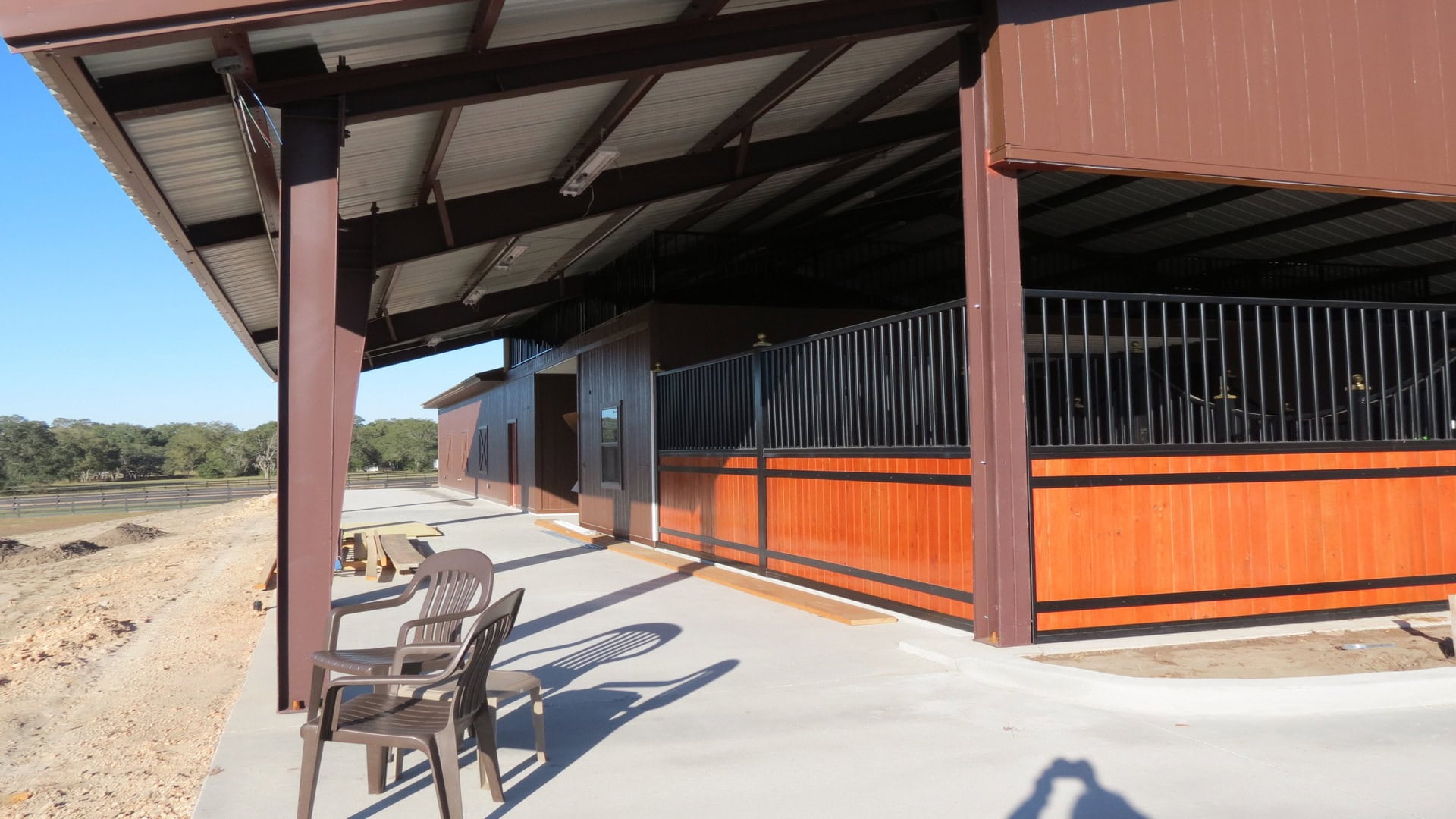 Custom Designed Steel Barn for Horses