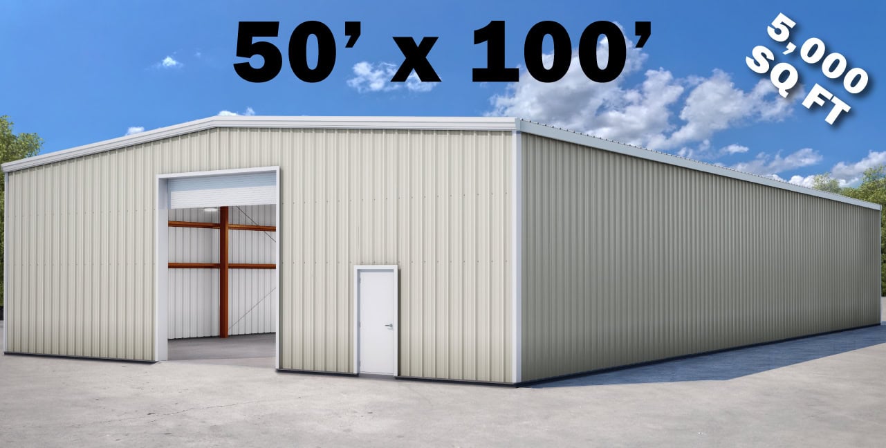 50' x 100' Metal Building Price