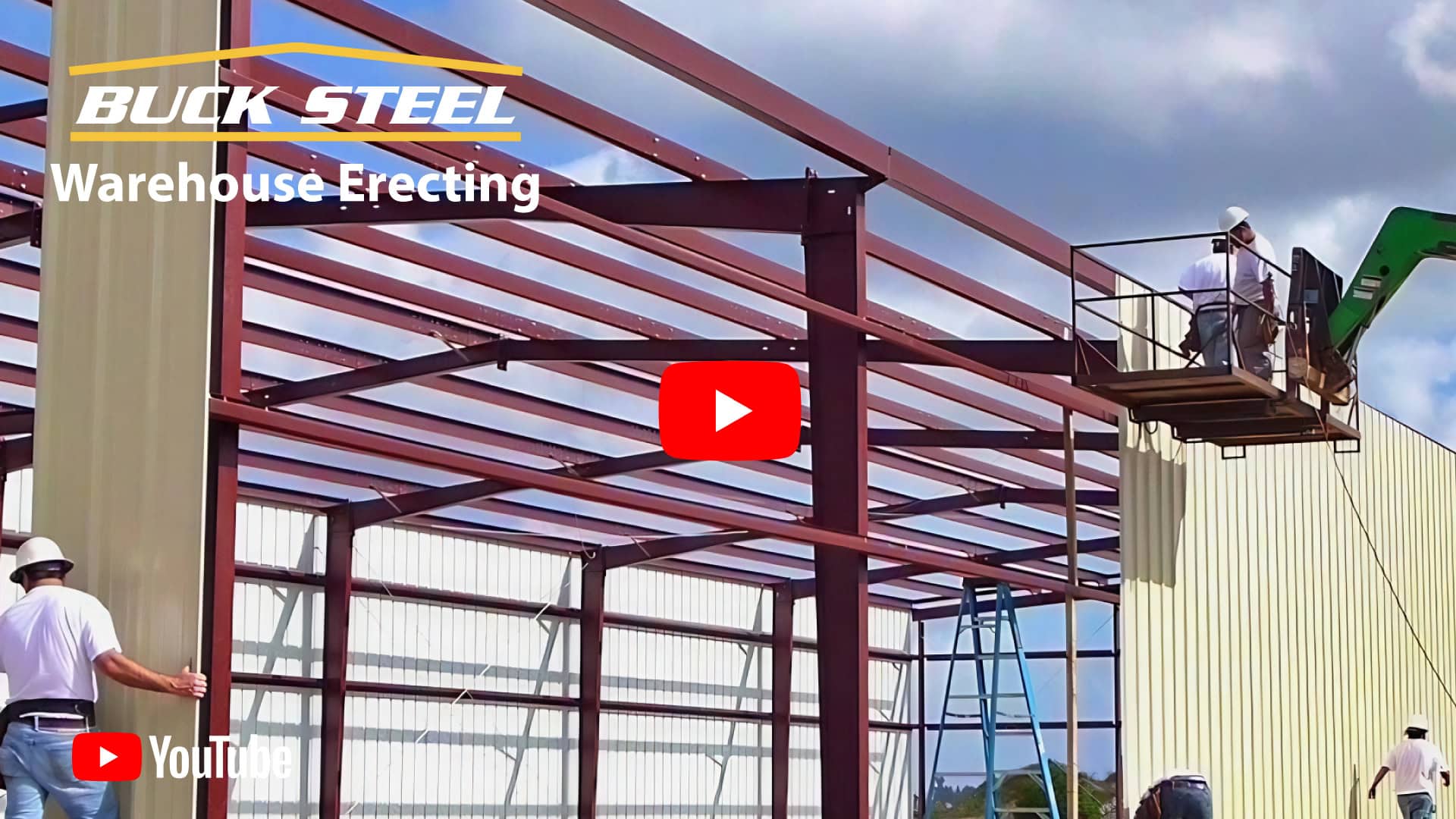 Steel Warehouse Building Erecting Video