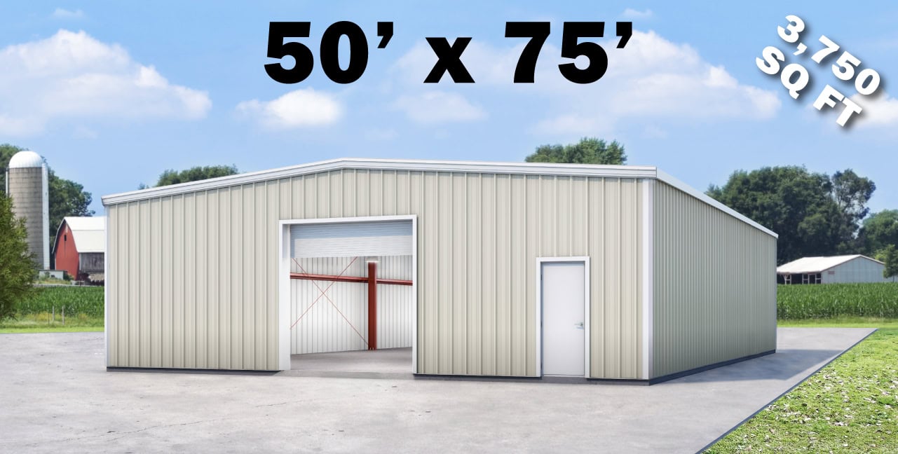 50' x75' Metal Building Price