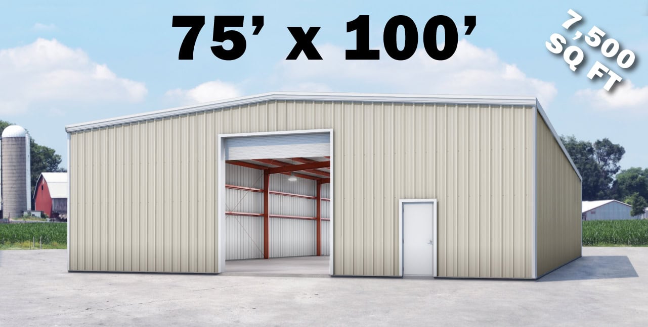 75' x100' Metal Building Price