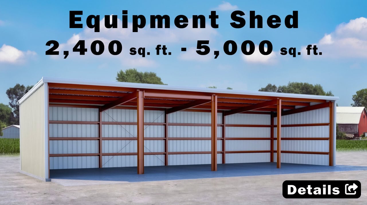 Metal Farm Equipment Shed Price