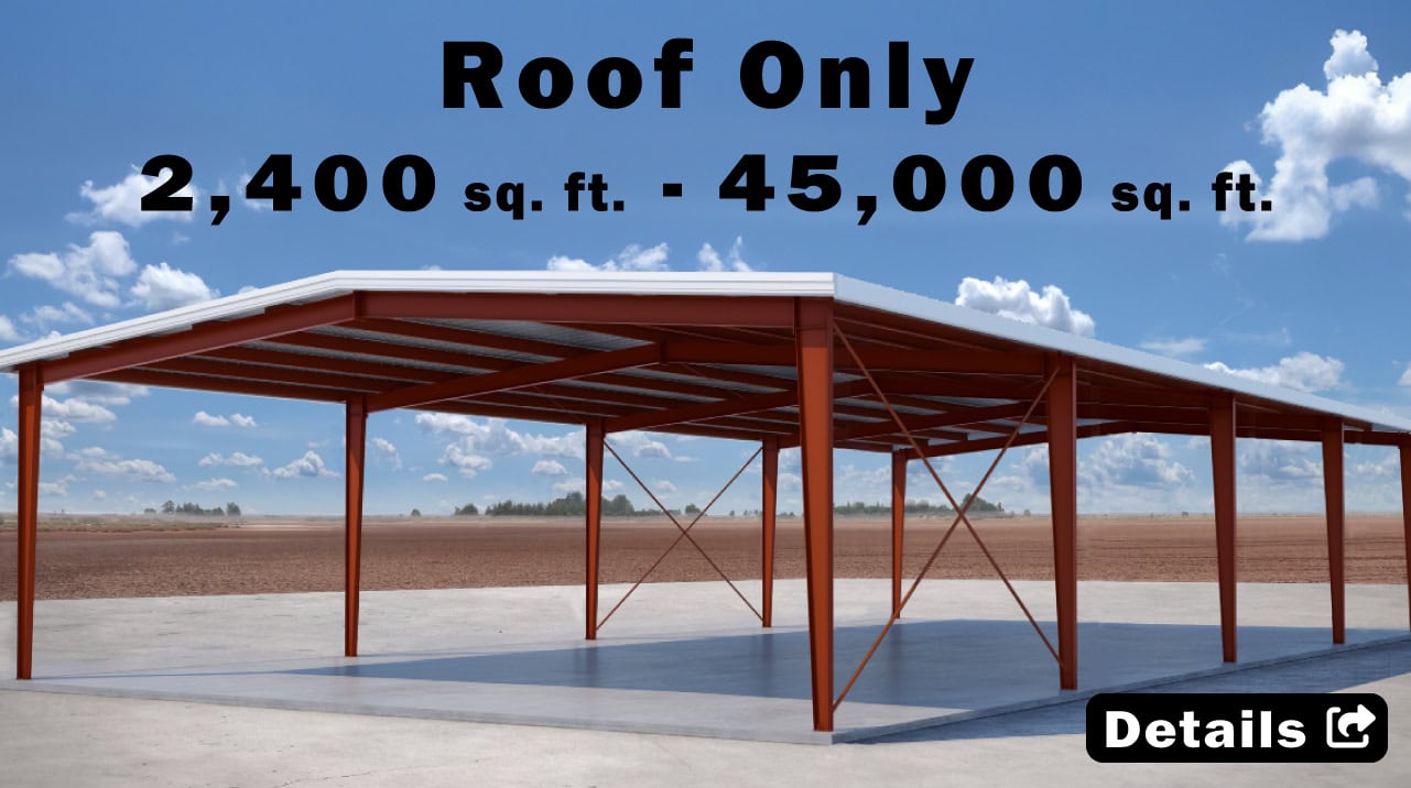 Roof Only Metal Barn Price