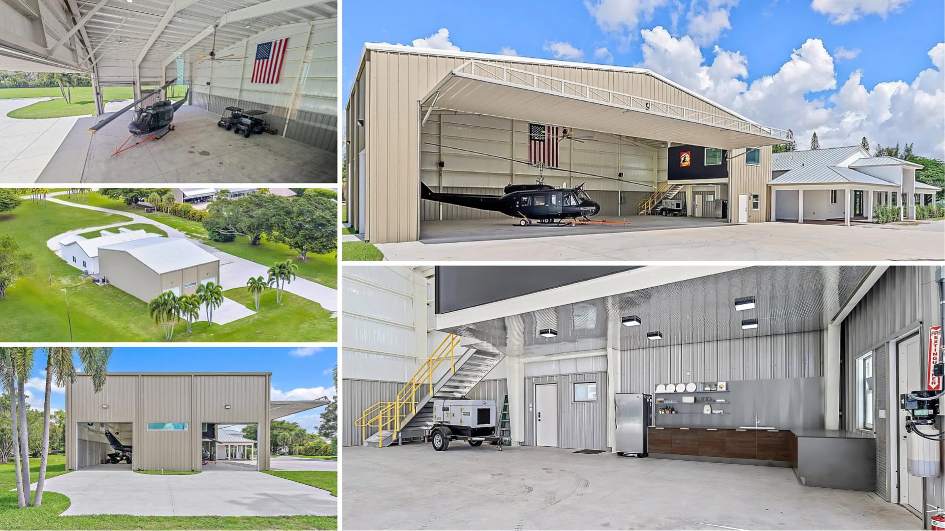 Residential Steel Aircraft Hangar Project Spotlight Collage