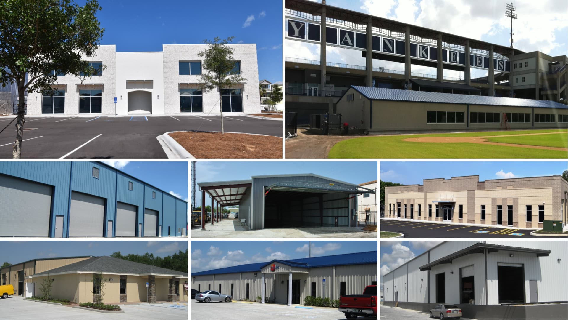 Buck Steel Commercial Steel Buildings Collage