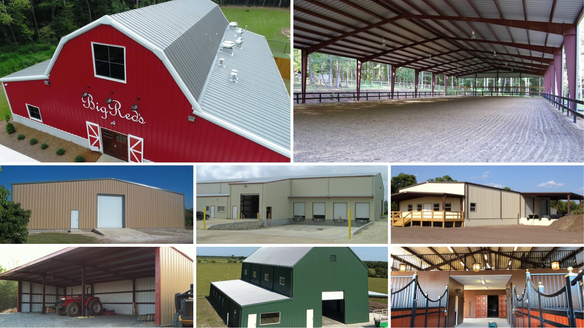 Buck Steel Metal Barns Collage