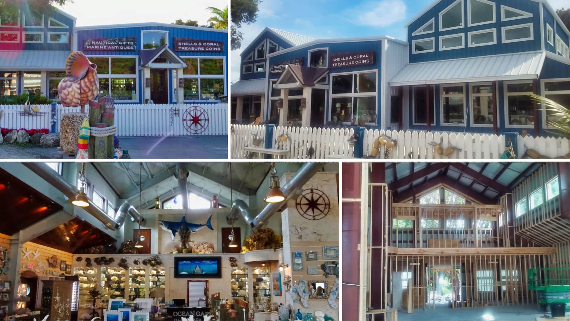 Retail Florida Metal Building Gift Shop Project Spotlight Collage