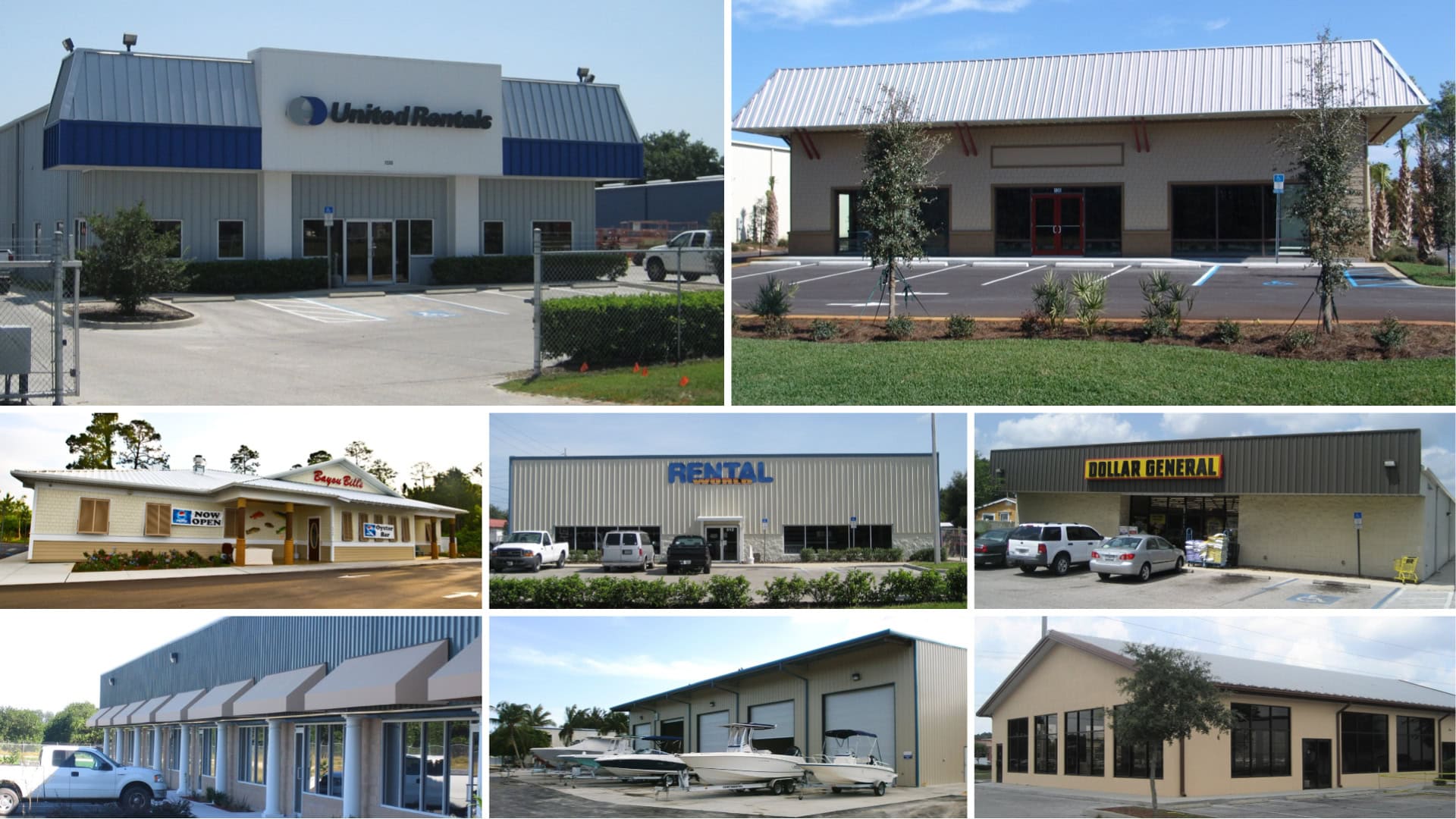 Buck Steel Metal Retail Buildings Collage